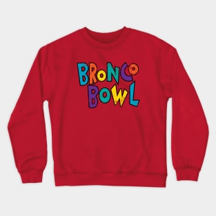 Bronco Bowl Dallas Texas Distressed Crewneck Sweatshirt